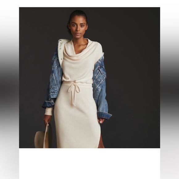 Anthropologie Dresses & Skirts - NWOT DAILY PRACTICE BY ANTHROPOLOGIE COWL NECK MIDI DRESS